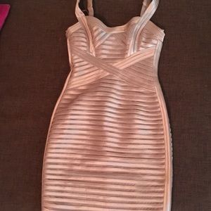 Bcbg Gold Rose bandage dress